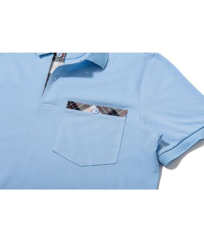 Men's Button Up Dri Fit Solid Color Polo Shirt