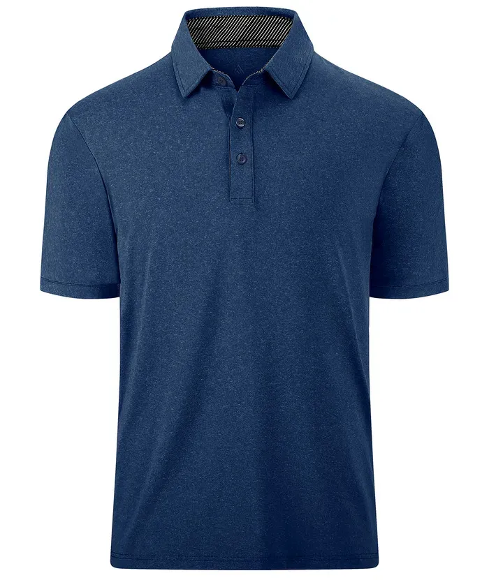 Men's Casual Solid Color Slim Fit Polo Shirt