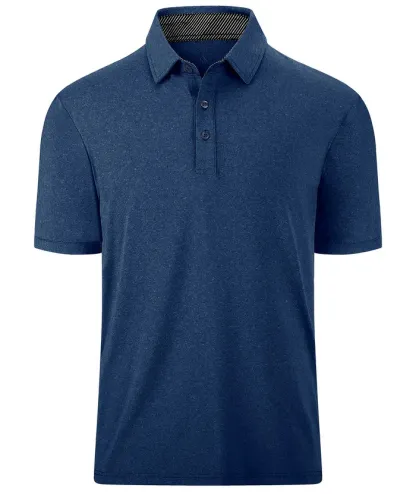 Men's Casual Solid Color Slim Fit Polo Shirt