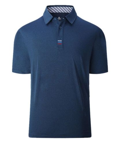 Men's Solid Color Slim Fit Polo Shirt