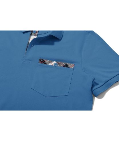 Men's Button Up Dri Fit Solid Color Polo Shirt