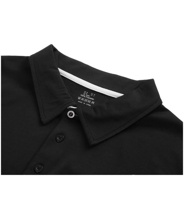 Men's Solid Color Button Up Slim Fit Polo Shirt