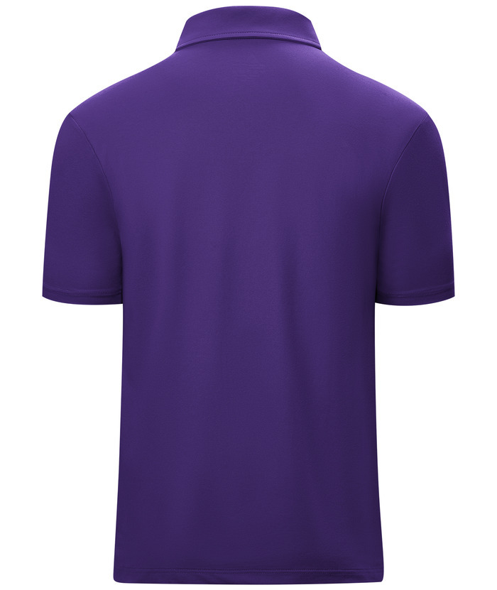 Men's 1/4 Zipper Solid Color Golf Polo Shirt