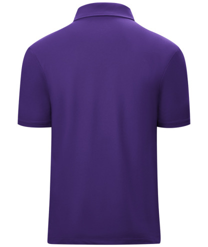 Men's 1/4 Zipper Solid Color Golf Polo Shirt