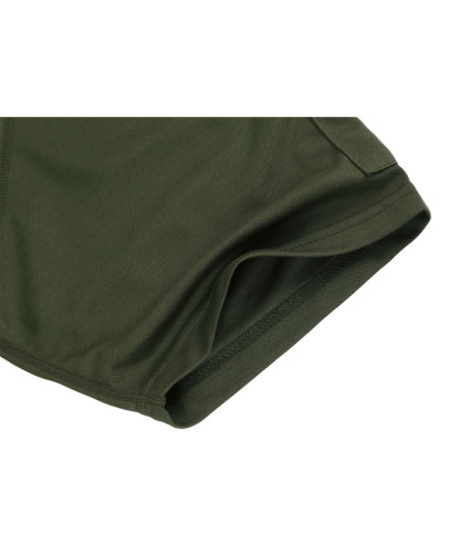 Men's Dri-fit Solid Color Zip Up Pocket Polo Shirt