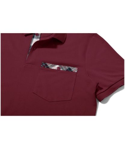 Men's Button Up Dri Fit Solid Color Polo Shirt