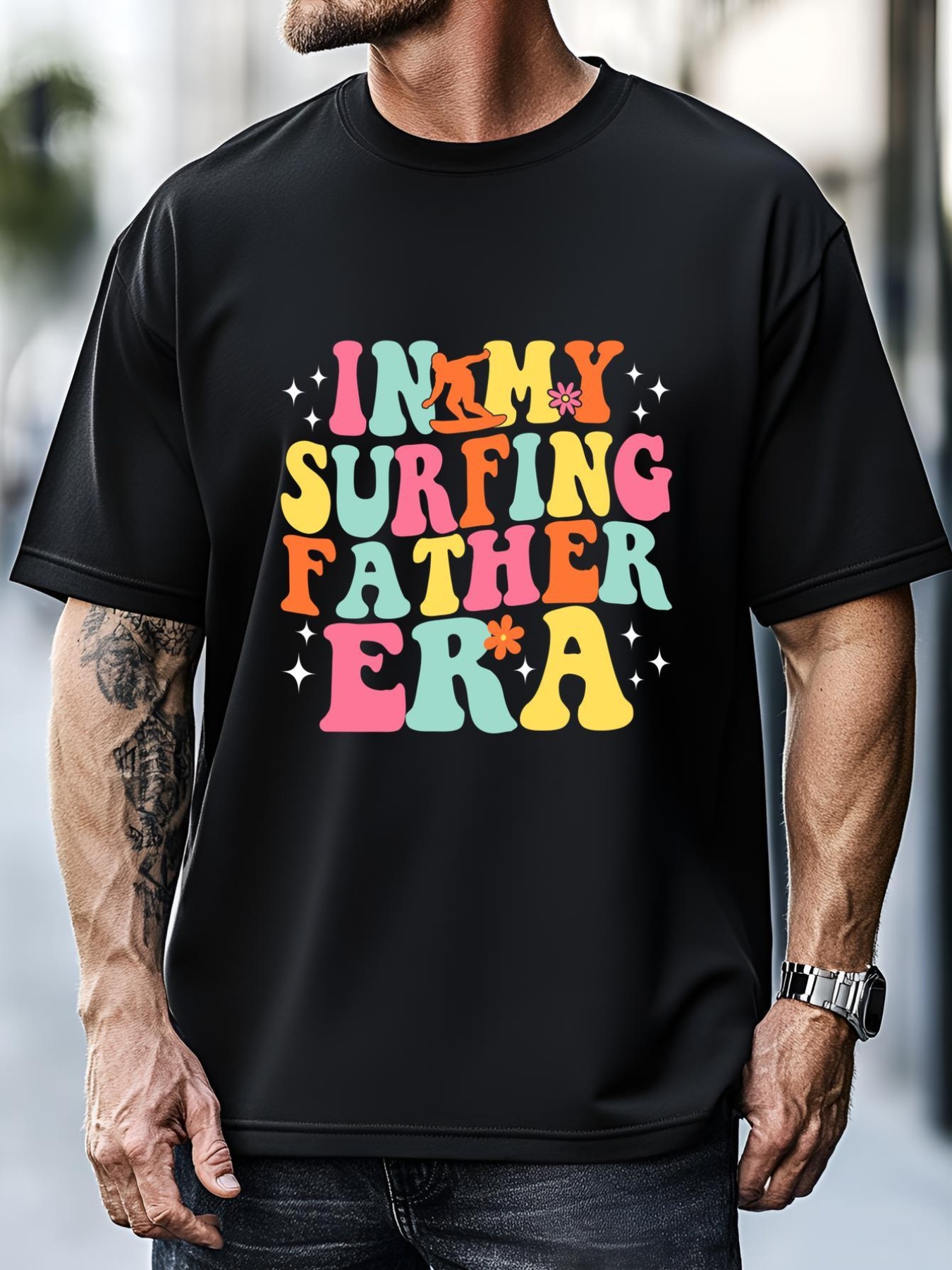 Unisex In My Surfing Father Era Retro Game Day Groovy Gift T-Shirt