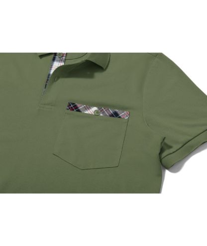 Men's Button Up Dri Fit Solid Color Polo Shirt