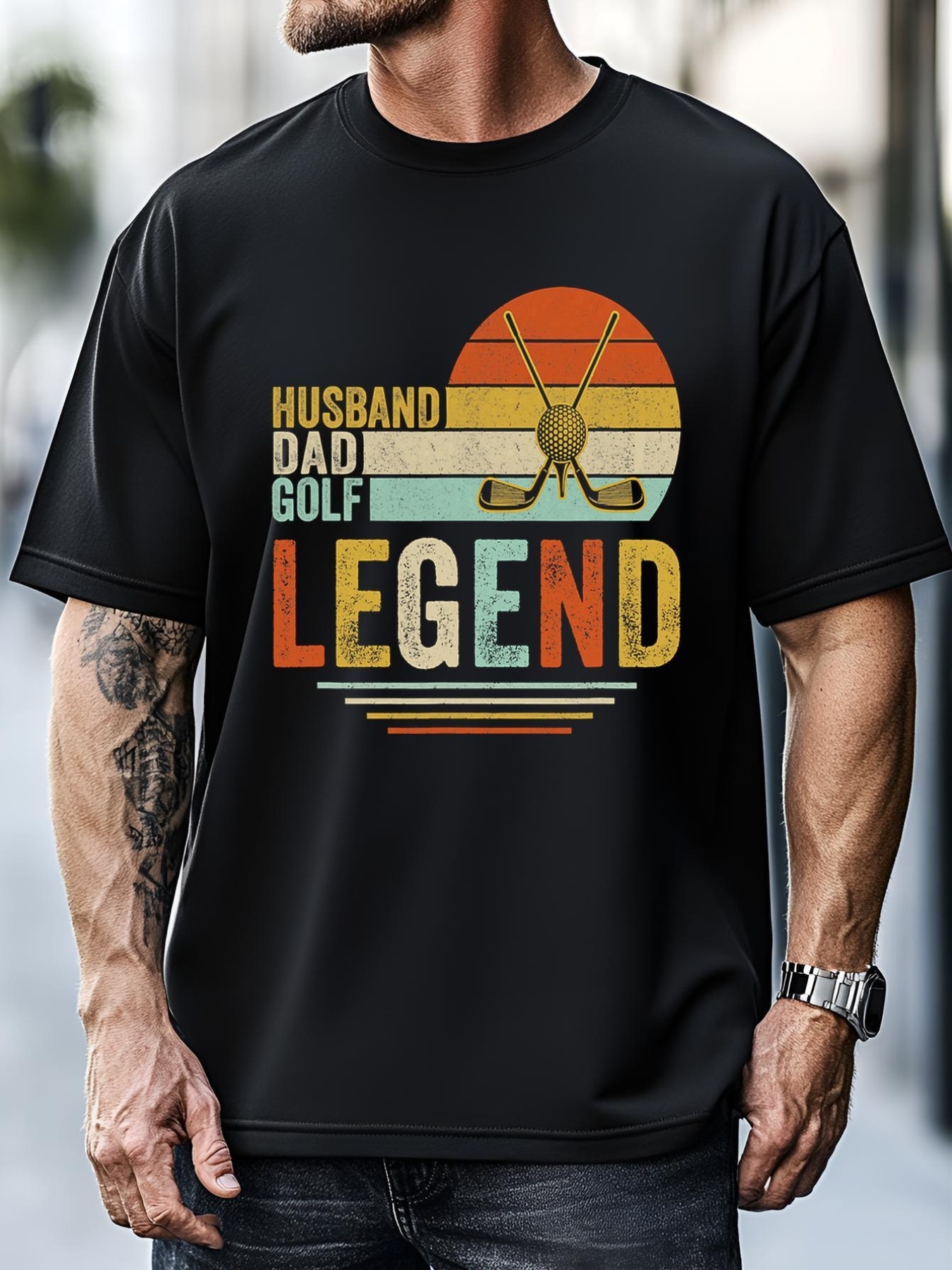 Unisex Husband Dad Golf Legend Vintage Gift For Dad Father's Day T-Shirt