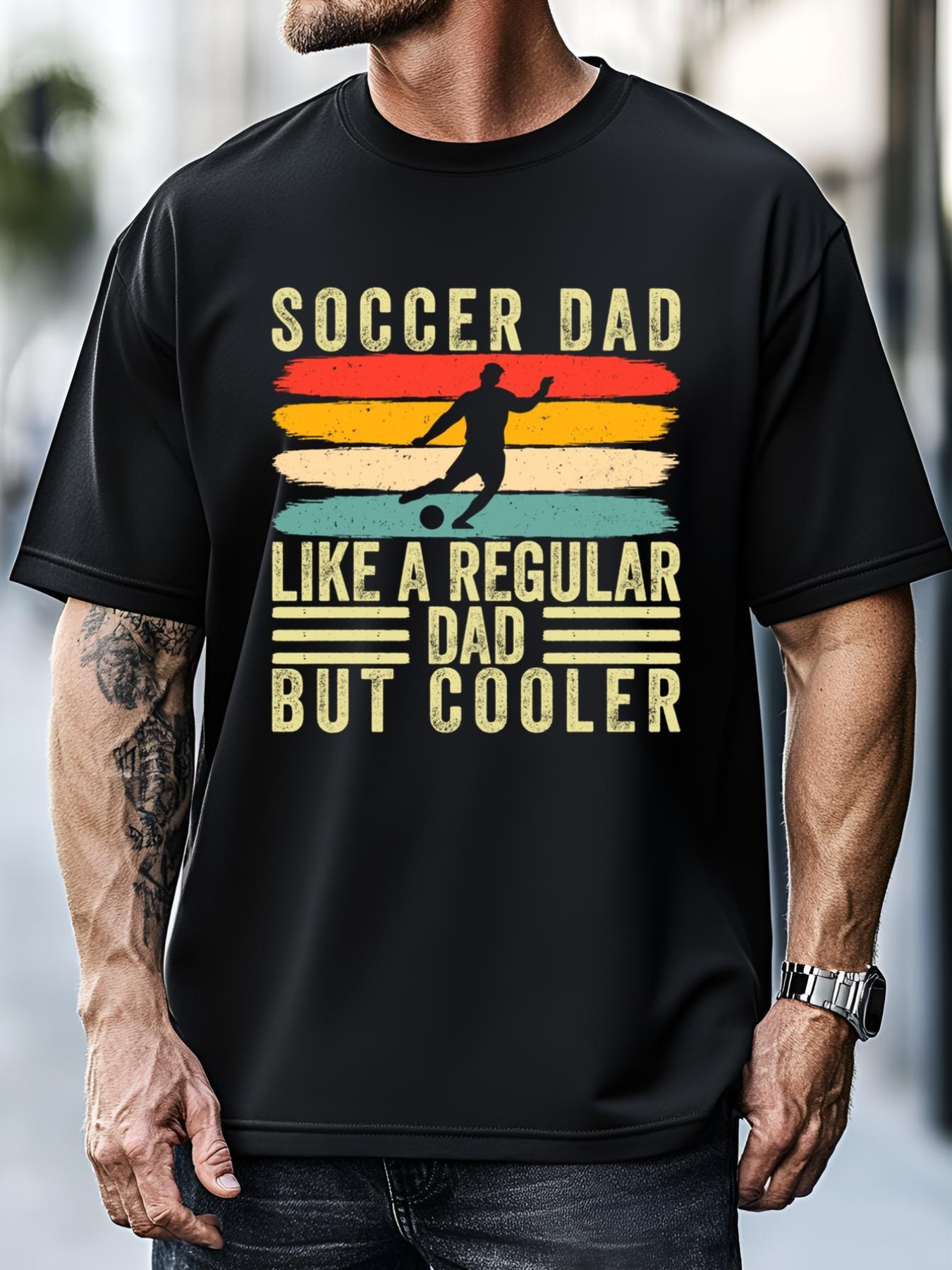 Unisex Soccer Dad Design Father Day Soccer Father Cute Gift T-Shirt