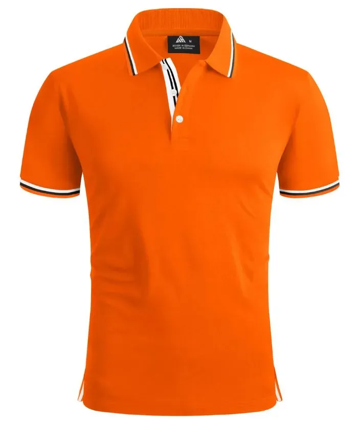 Men's Contrasting Collar Dri-fit  Polo Shirt