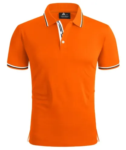 Men's Contrasting Collar Dri-fit  Polo Shirt