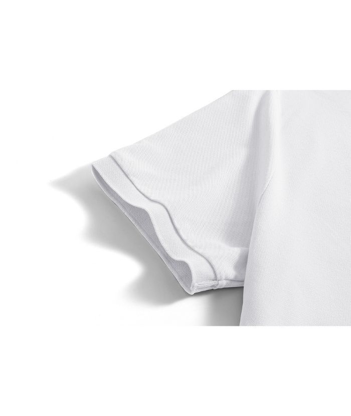 Men's Button Up Dri Fit Solid Color Polo Shirt