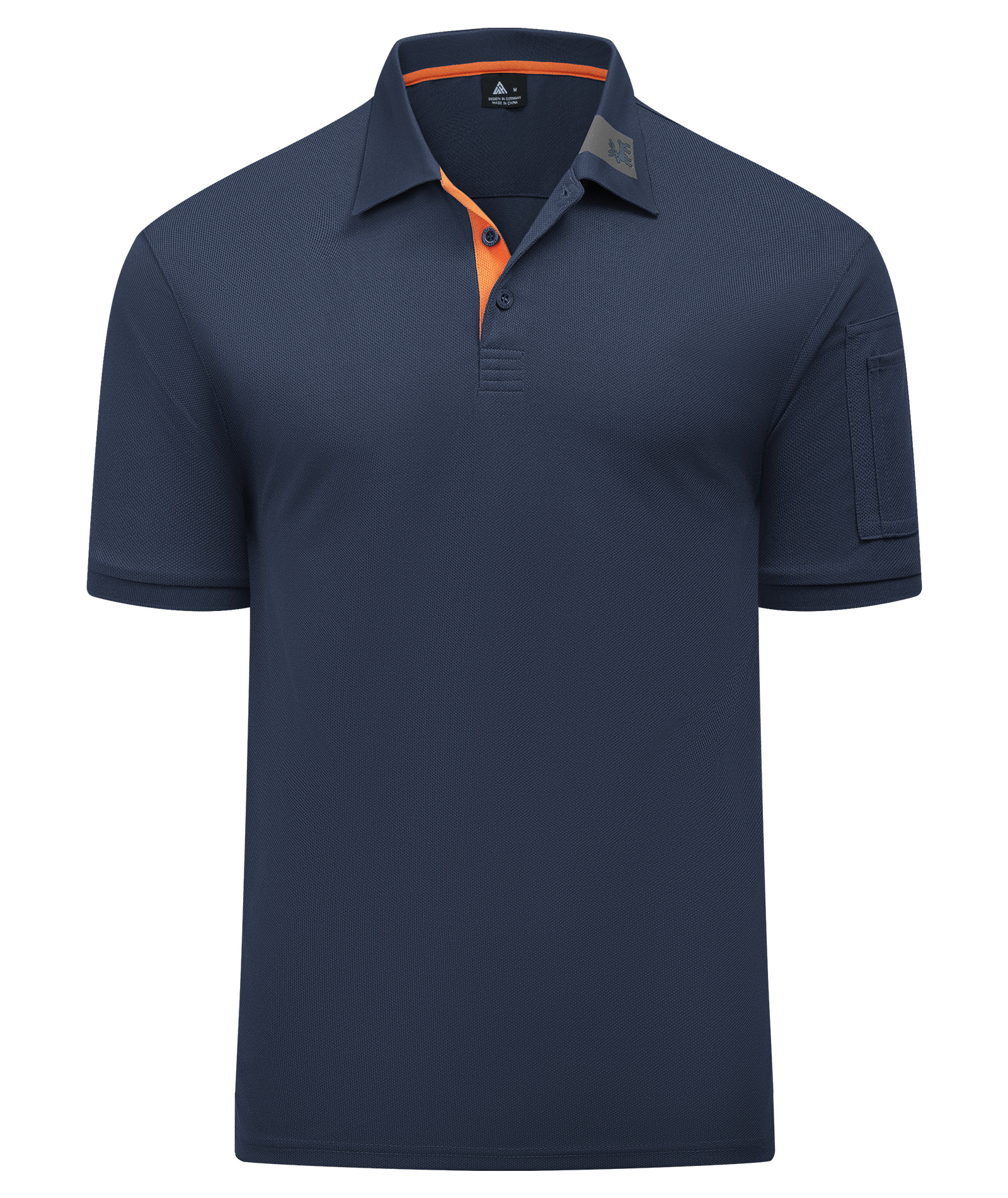 Men's Dri fit Solid Color Sports Polo Shirt