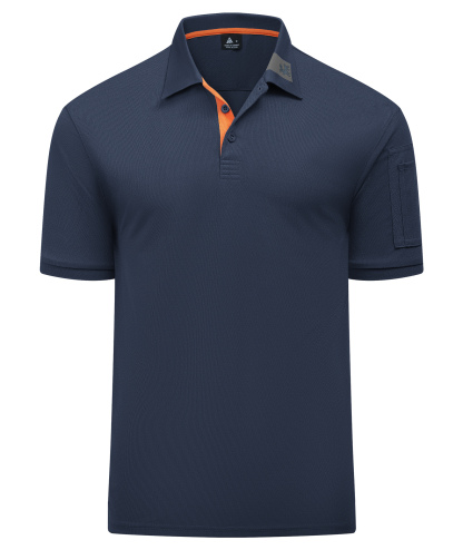 Men's Dri fit Solid Color Sports Polo Shirt