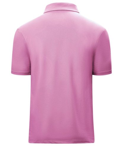 Men's 1/4 Zipper Solid Color Golf Polo Shirt