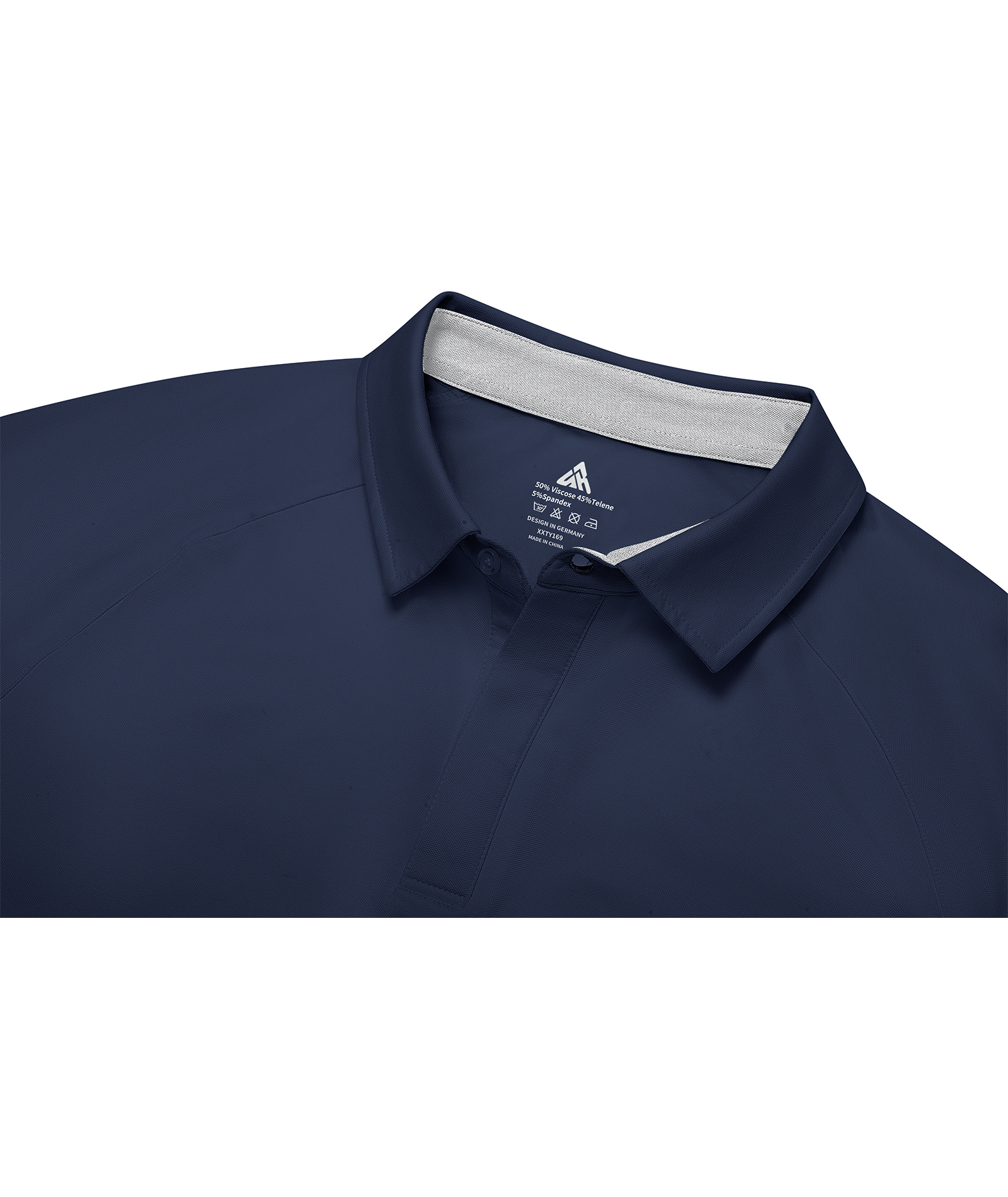 Men's Fast Dry Solid Color Athletic Polo Shirt