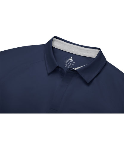 Men's Fast Dry Solid Color Athletic Polo Shirt