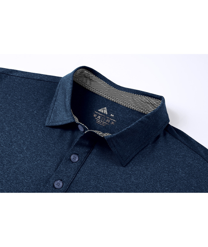 Men's Casual Solid Color Slim Fit Polo Shirt