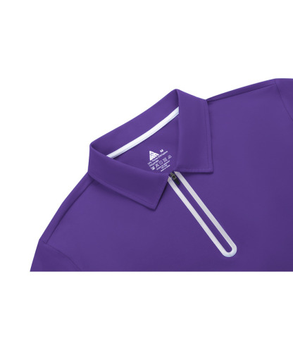 Men's 1/4 Zipper Solid Color Golf Polo Shirt