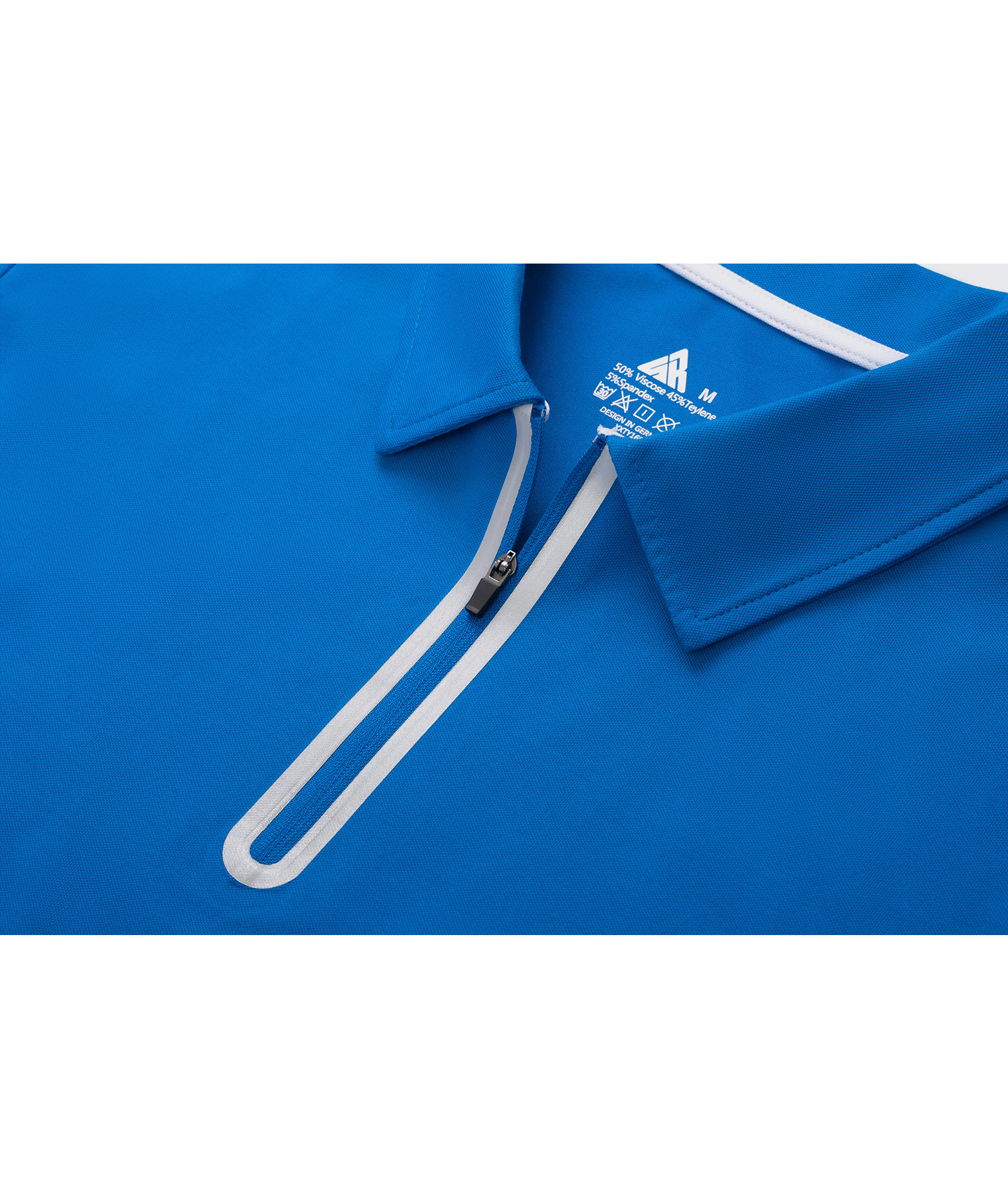 Men's 1/4 Zipper Solid Color Golf Polo Shirt