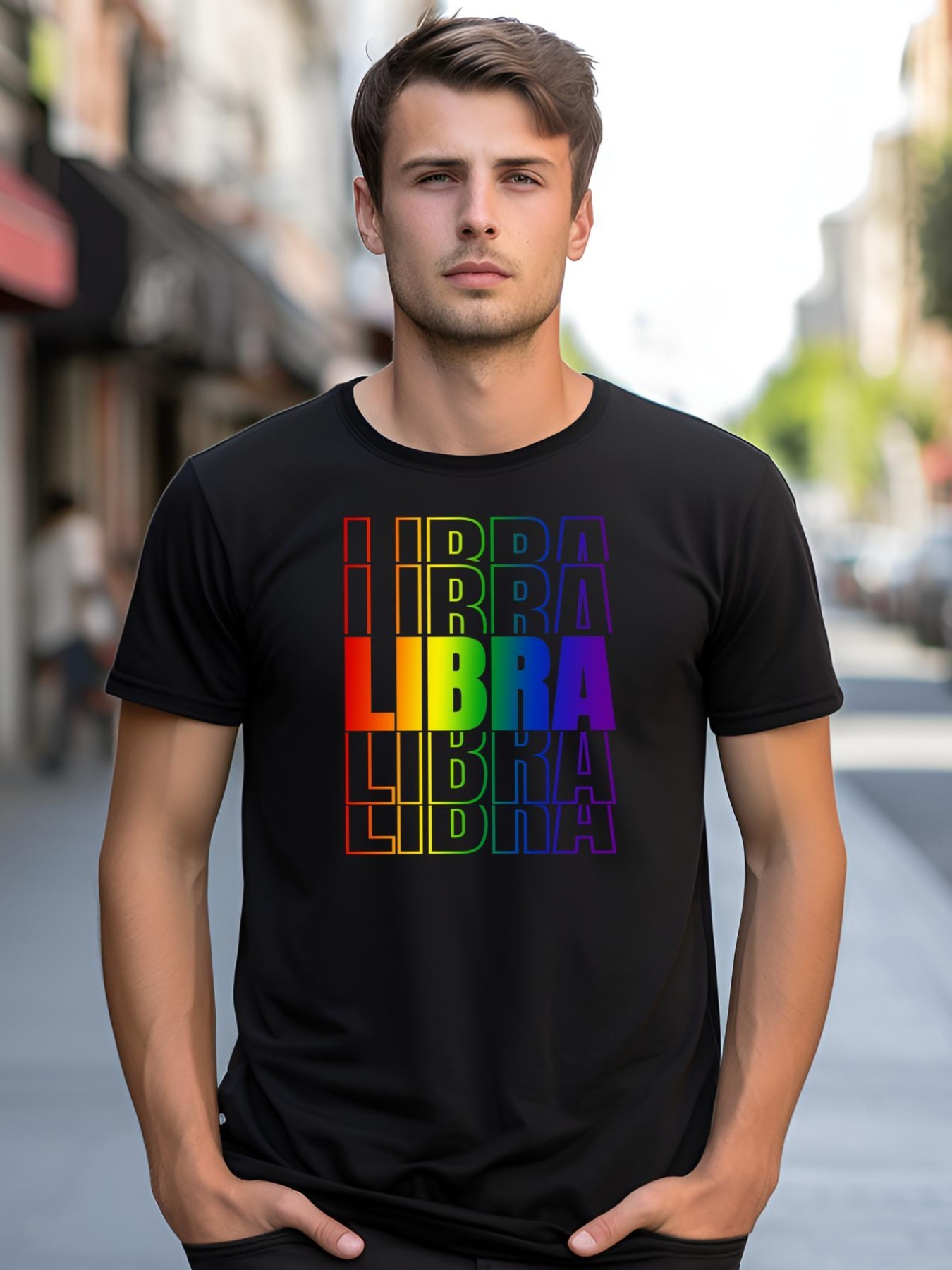 Unisex Lgbtq Pride Zodiac Libra Great Gift shirt  Graphic Tee