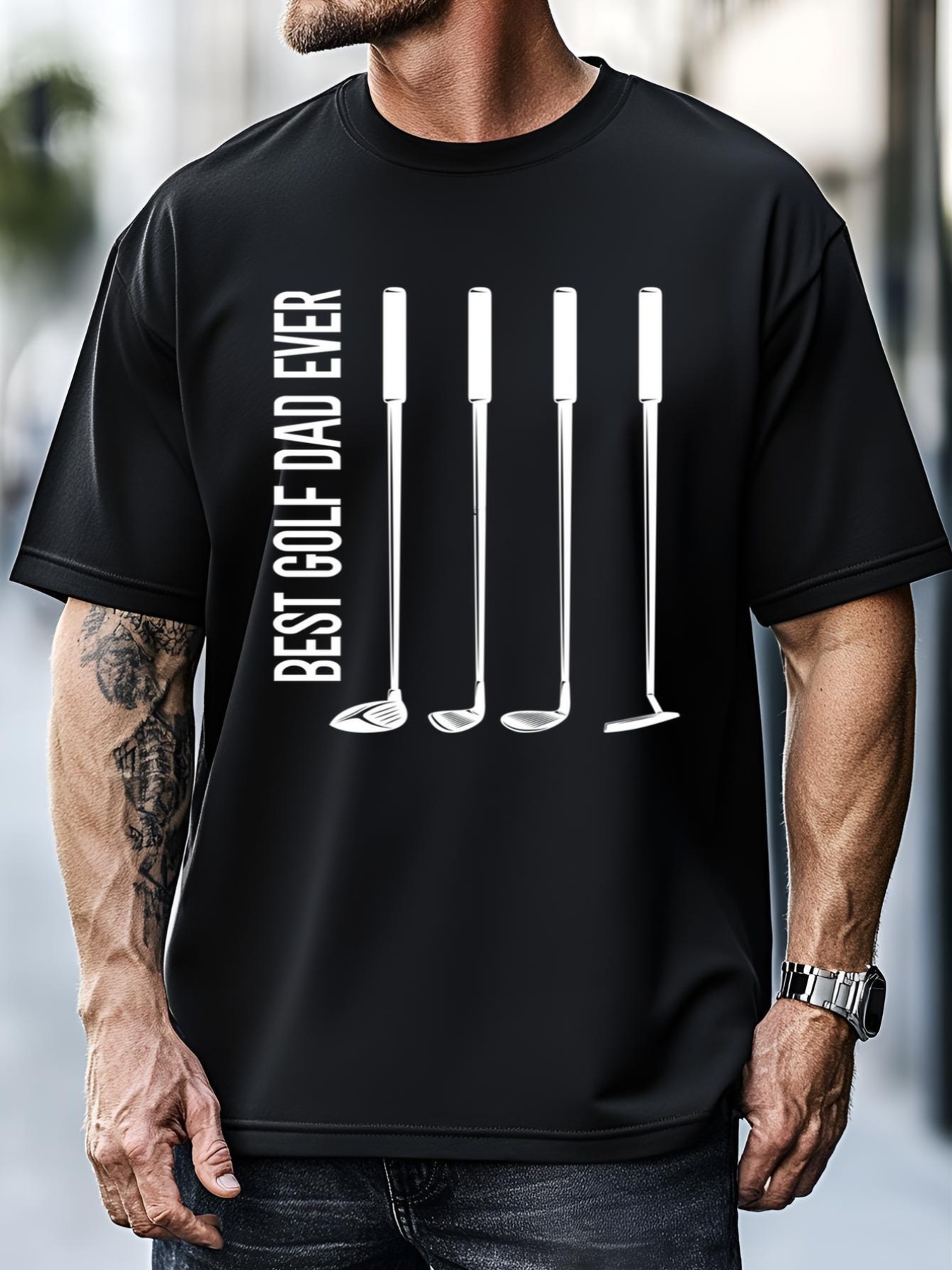 Unisex Father's Day Golf Clubs Best Golf Dad Ever Gift For Dad T-Shirt