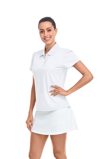 Women's Soft Dri fit Solid Color Golf Polo Shirt