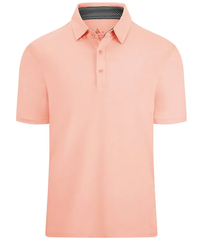 Men's Casual Solid Color Slim Fit Polo Shirt