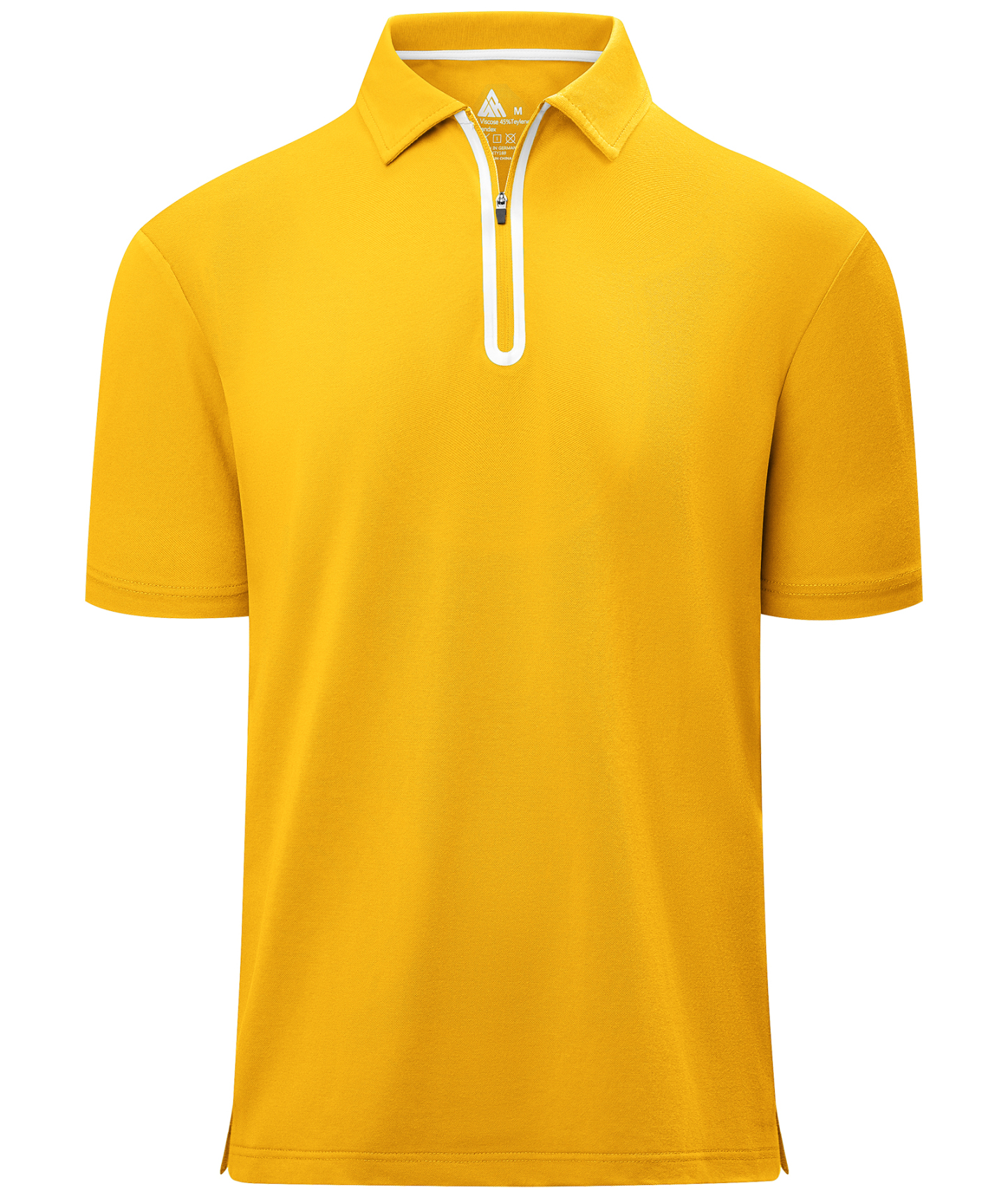 Men's 1/4 Zipper Solid Color Golf Polo Shirt | Pod4team