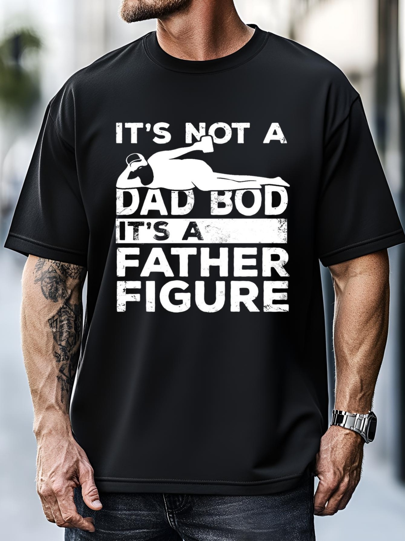 Unisex Its Not A Dad Bod Its A Father Figure Beer Lover T-Shirt