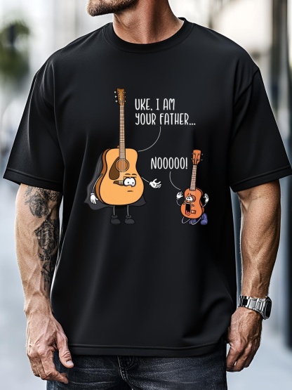 Unisex Funny Guitar Ukelele Uke I Am Your Father Musician Music T-Shirt