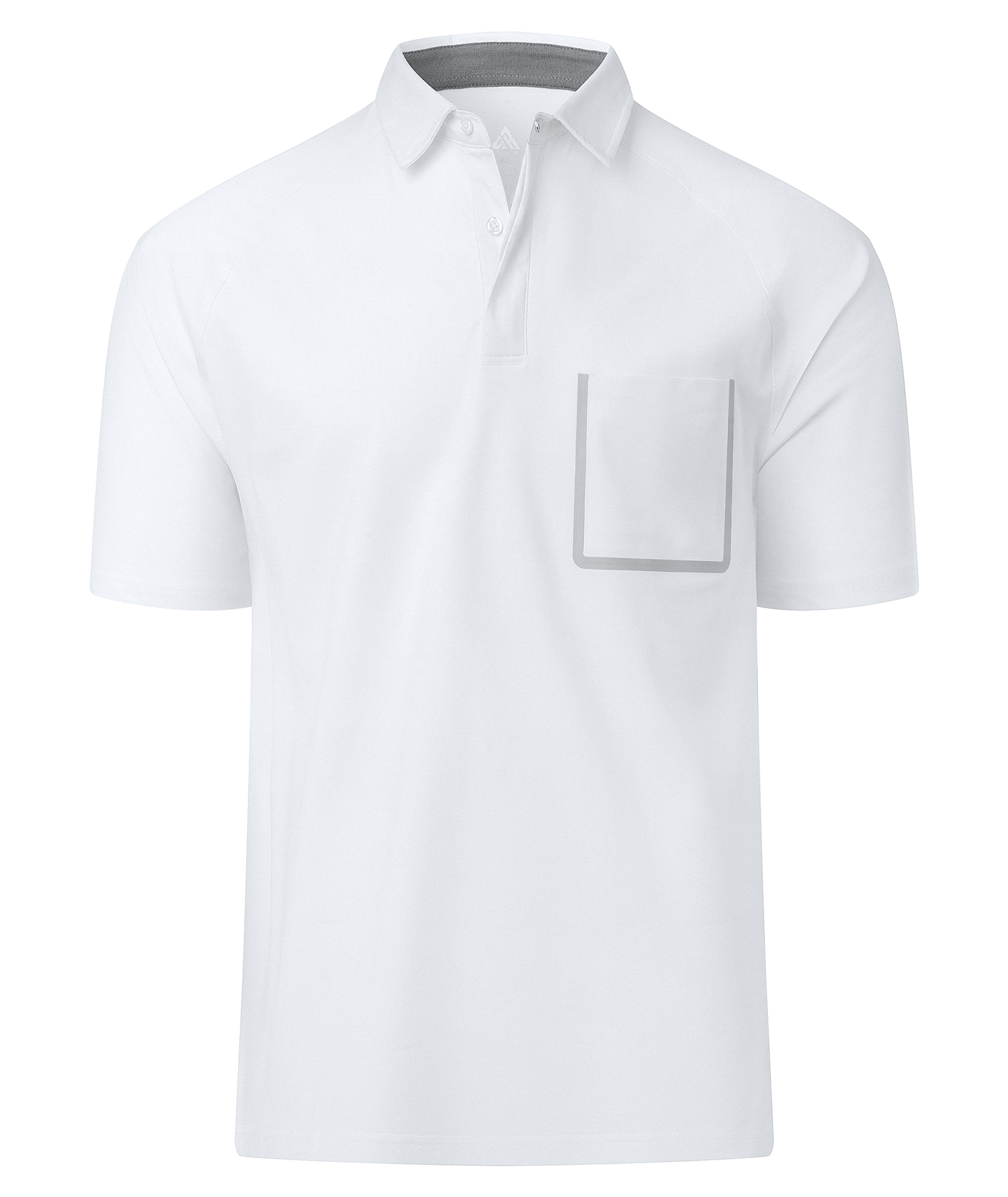 Men's Fast Dry Solid Color Athletic Polo Shirt