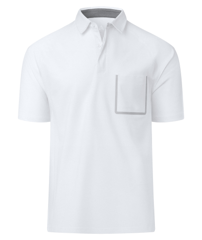 Men's Fast Dry Solid Color Athletic Polo Shirt