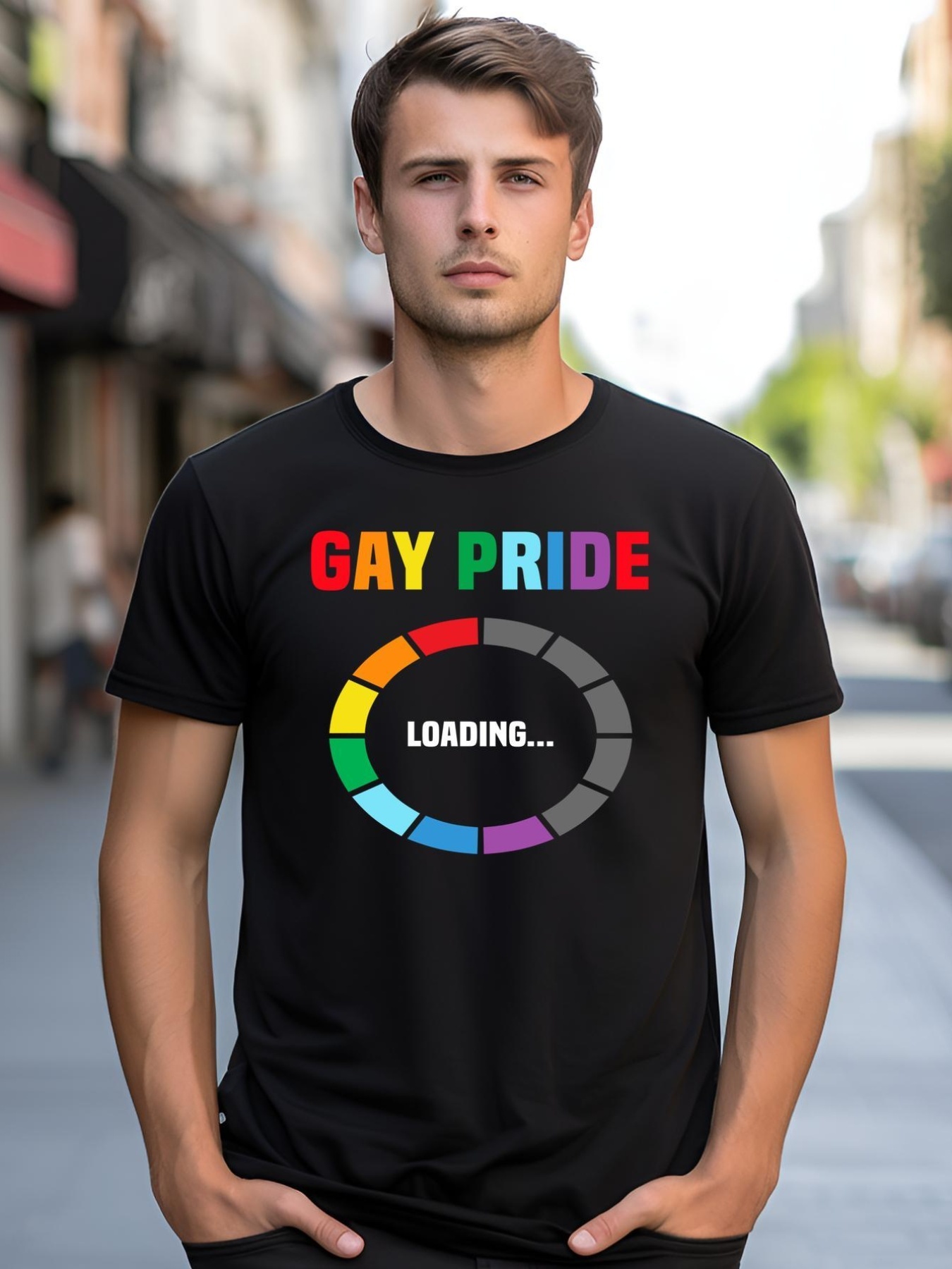 Unisex Pride Loading Lgbtq Pride Gift shirt  Graphic Tee