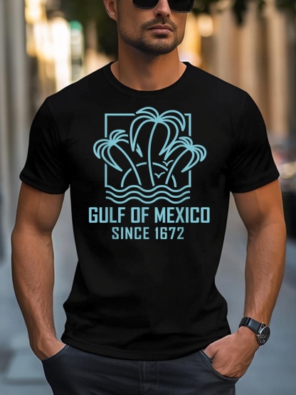 Unisex Gulf Of Mexico Since 1672 Retro Vintage SunsetS Beach T-Shirt
