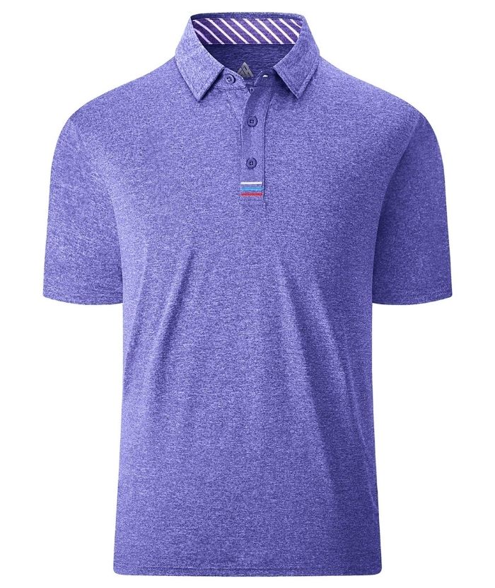 Men's Solid Color Slim Fit Polo Shirt