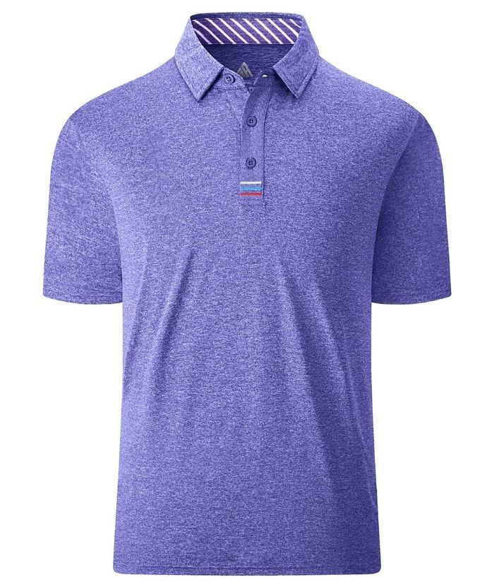 Men's Solid Color Slim Fit Polo Shirt