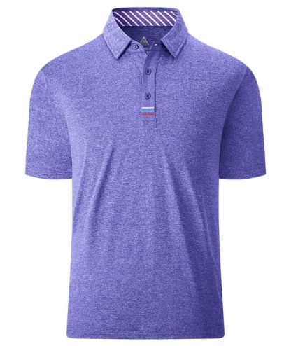 Men's Solid Color Slim Fit Polo Shirt