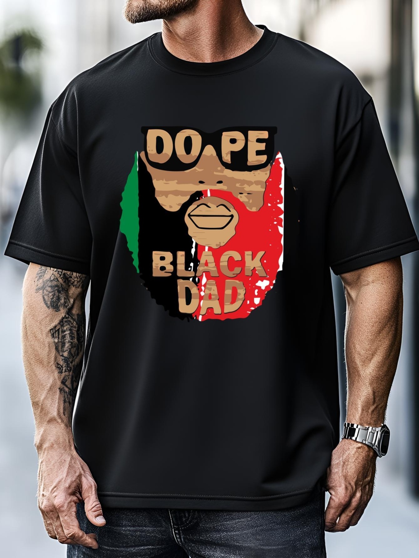 Unisex Dope Black Dad Black Fathers Matter Unapologetically Dope Great Gift T-Shirt