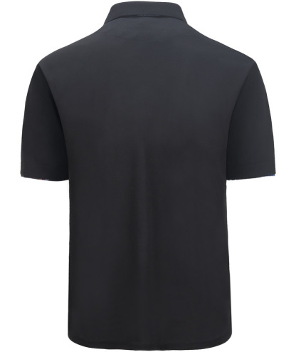 Men's Slim Fit Tennis Solid Color Polo Shirt