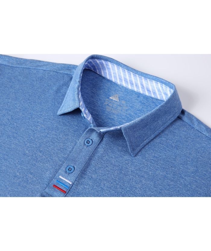 Men's Solid Color Slim Fit Polo Shirt