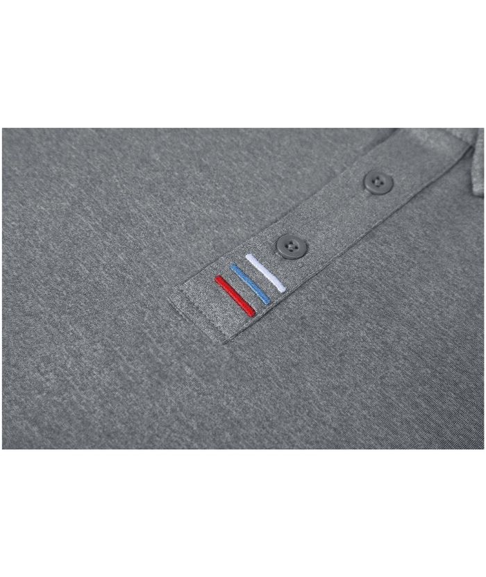 Men's Solid Color Slim Fit Polo Shirt