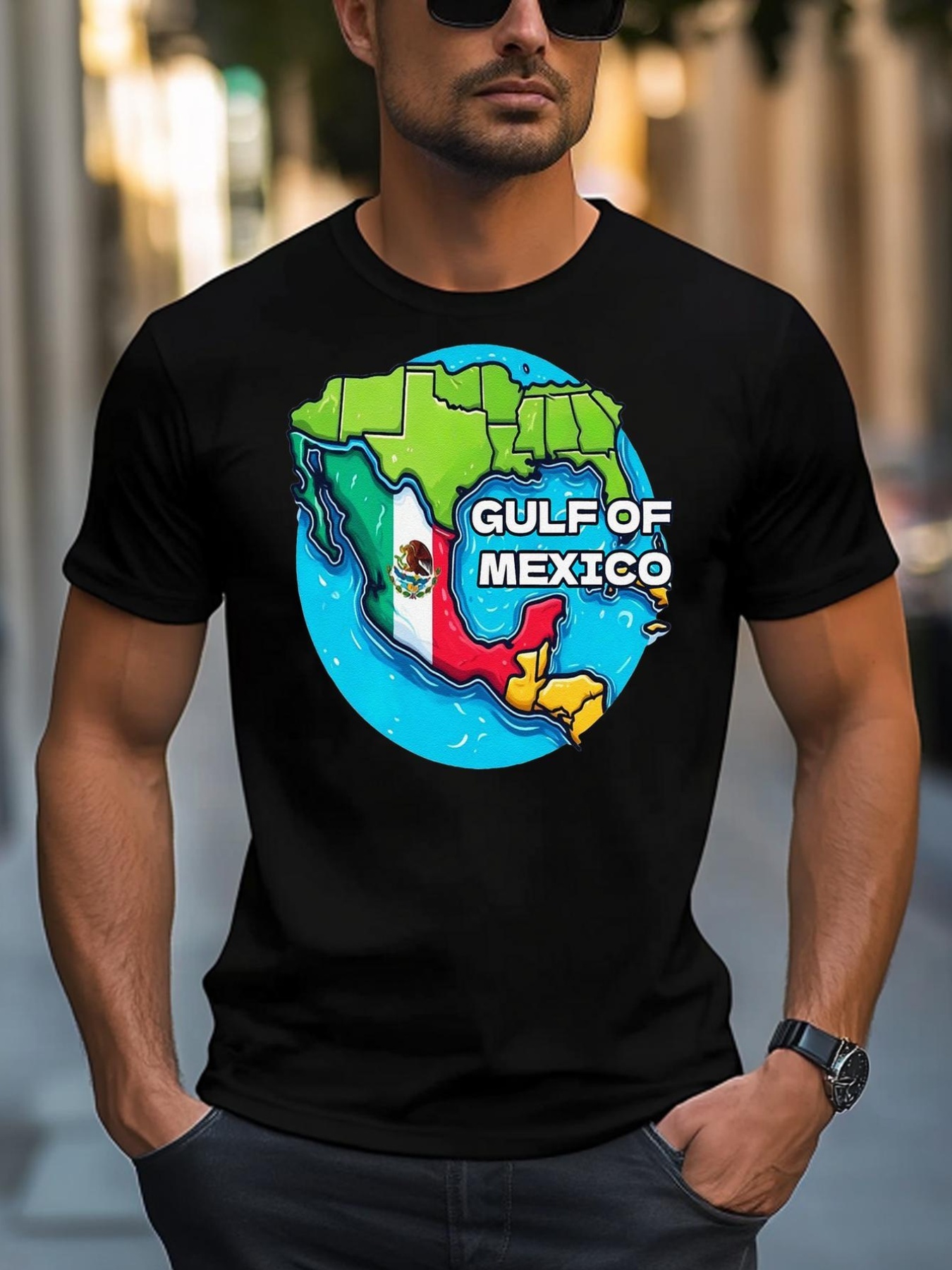 Unisex Gulf Of Mexico Map T-Shirt