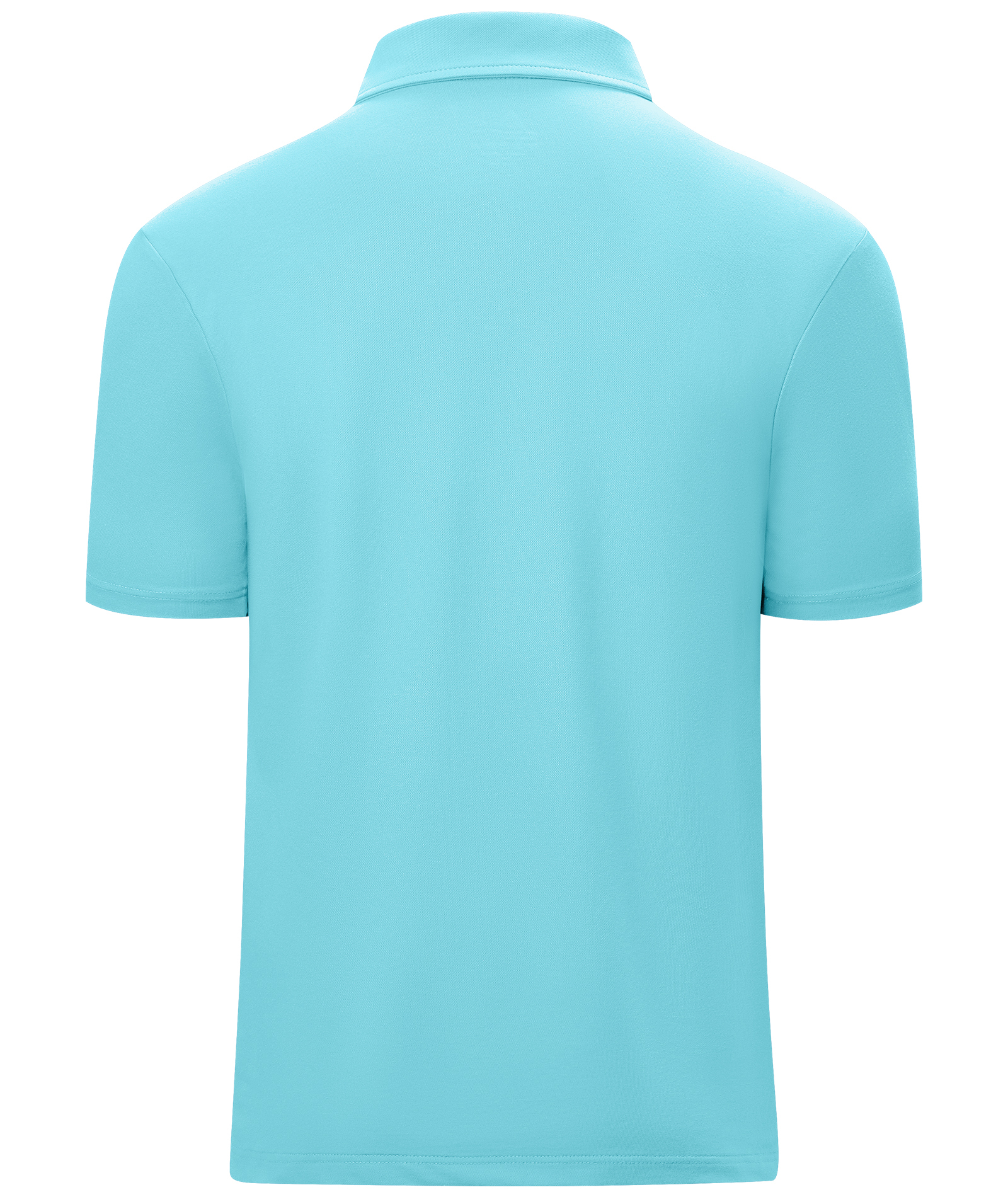 Men's 1/4 Zipper Solid Color Golf Polo Shirt