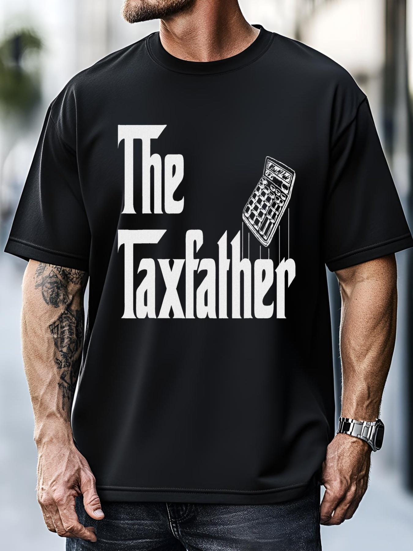 Unisex The Taxfather Accounting Funny Accountant Dad T-Shirt