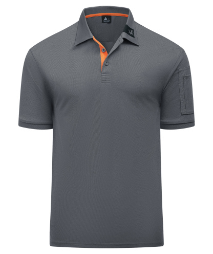 Men's Dri fit Solid Color Sports Polo Shirt
