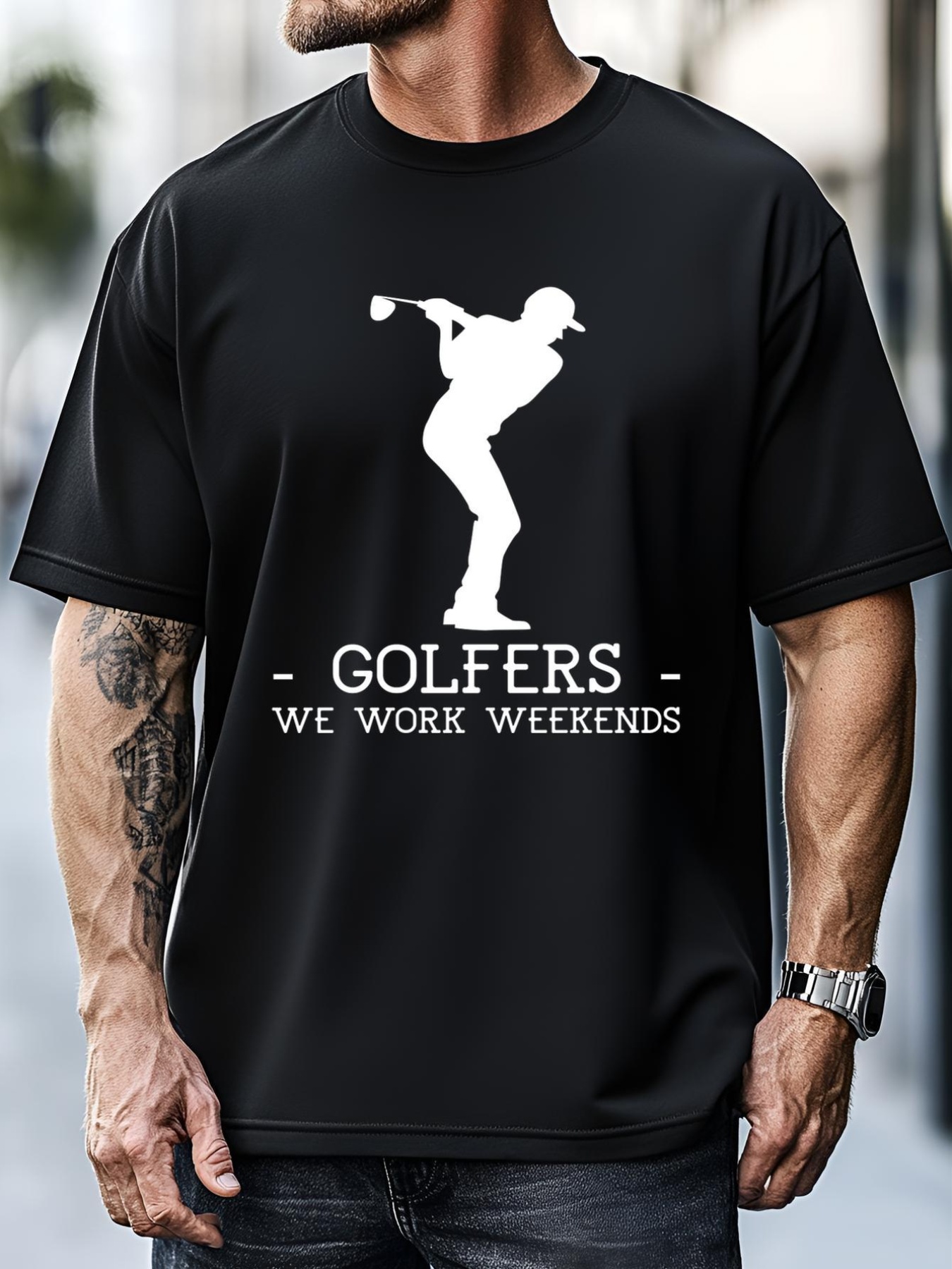 Unisex Golfers We Work Weekends Funny Golf Dad Gift For Dad Father's Day T-Shirt
