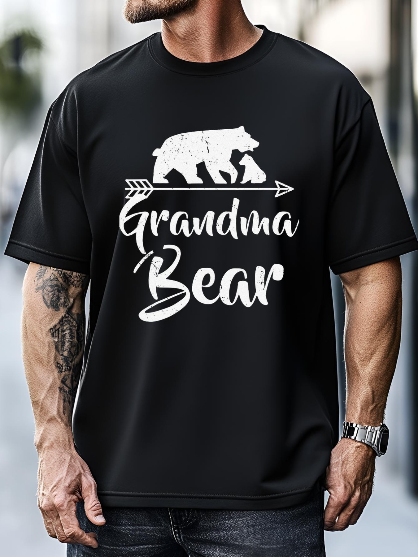 Unisex Grandma Bear T Best Gift Mother's Father's Day T-Shirt