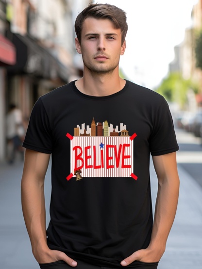 Unisex Believe Ring Bell Philadelphia Baseball Player shirt  Graphic Tee